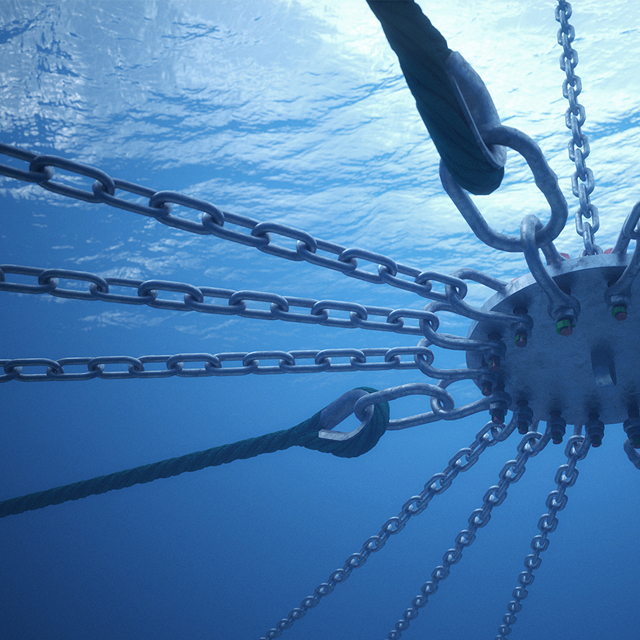 Complete aquaculture mooring system for offshore fish farm Waysail